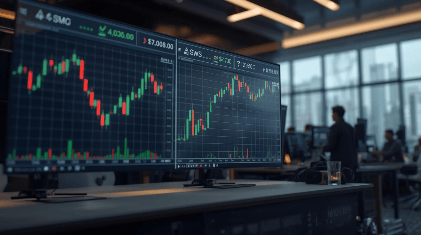 Grafik pergerakan pasar saham Indonesia yang fluktuatif